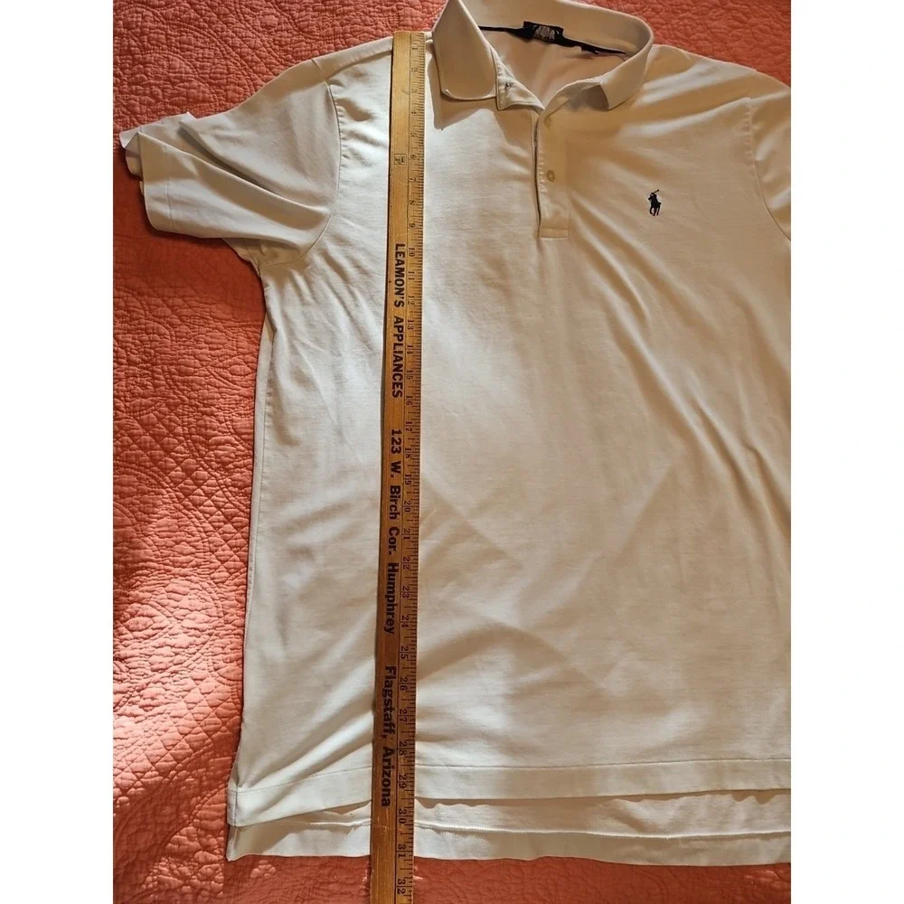 Polo Ralph Lauren Golf Polo Shirt Men's Large‎ White Casual